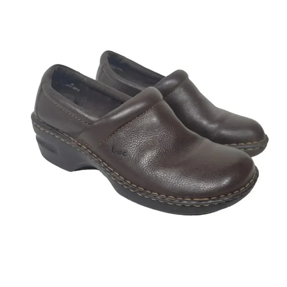 Boc Born Brown Leather Mules Size 8 - Picture 1 of 8